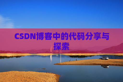 CSDN博客中的代码分享与探索